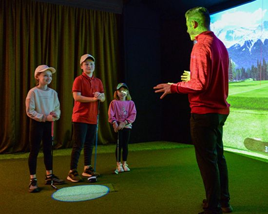 K Golf World with kids