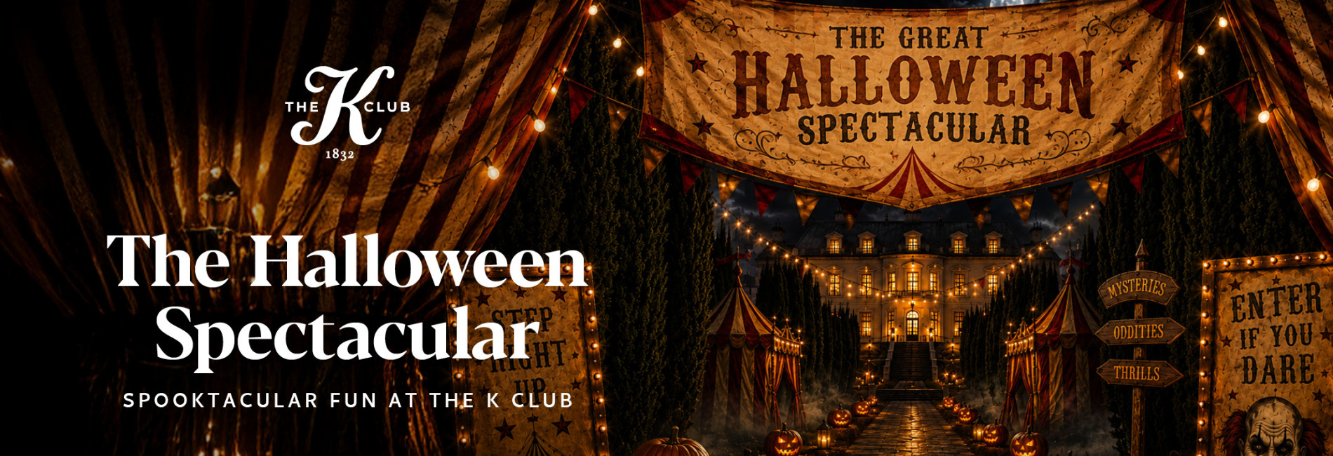 Halloween circus ideas digital ads fa x www.kclub.ie_v2