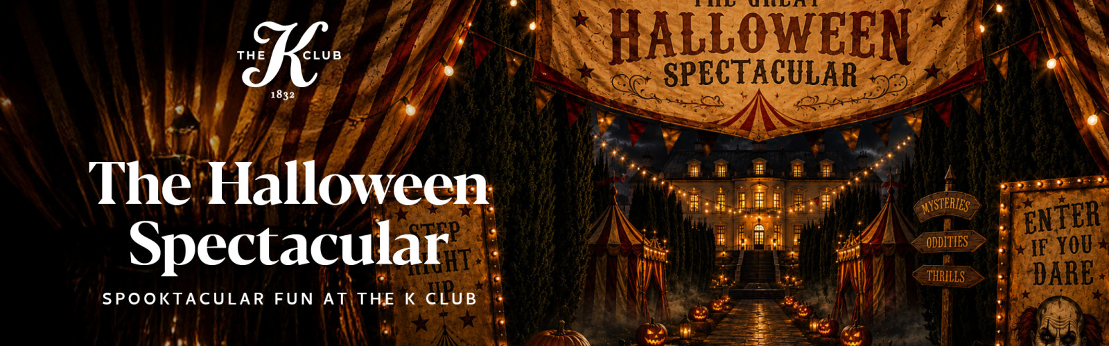 Halloween circus ideas digital ads fa x www.kclub.ie_v2