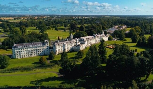 Straffan House & the K Club aerial view